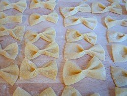 bow tie homemade pasta