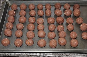 sheet of cake balls