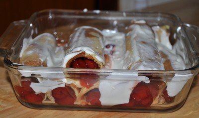 cherry crepes