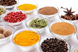 spices in bowls
