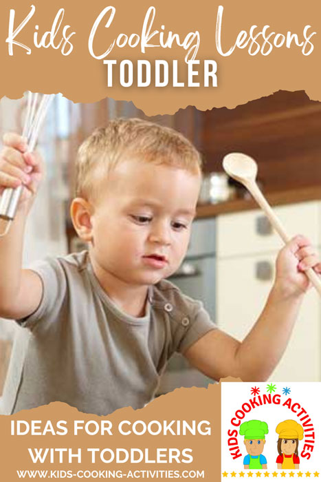toddler in kitchen