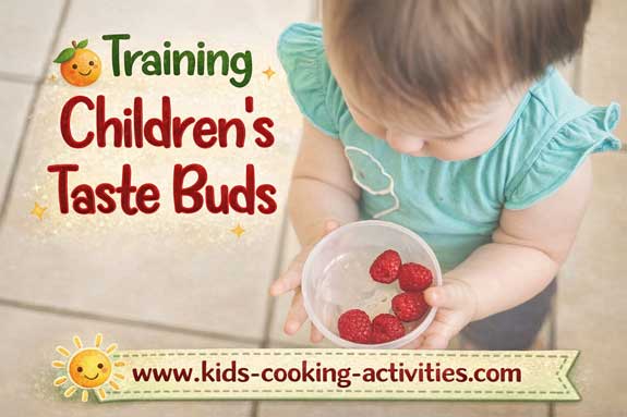Child learning to try new healthy foods