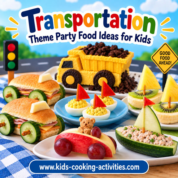 Transportation theme dinner ideas for kids