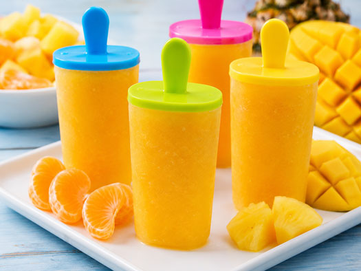 Tropical fruit popsicles