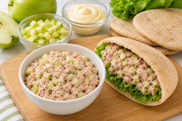 Tuna salad sandwich makings