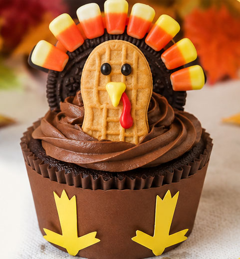 Turkey cupcakes