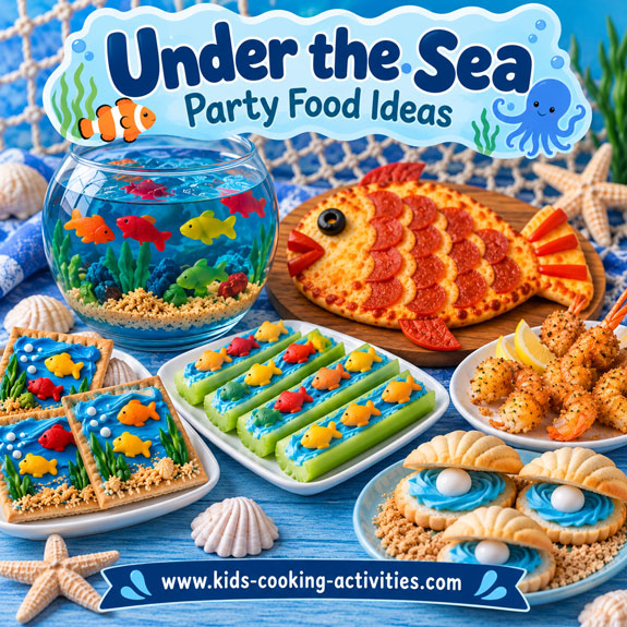 Under the sea theme party food ideas for kids