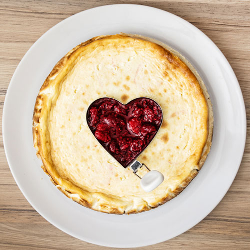 cheesecake heart filling