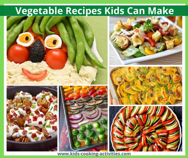 vegetable recipes kids can make