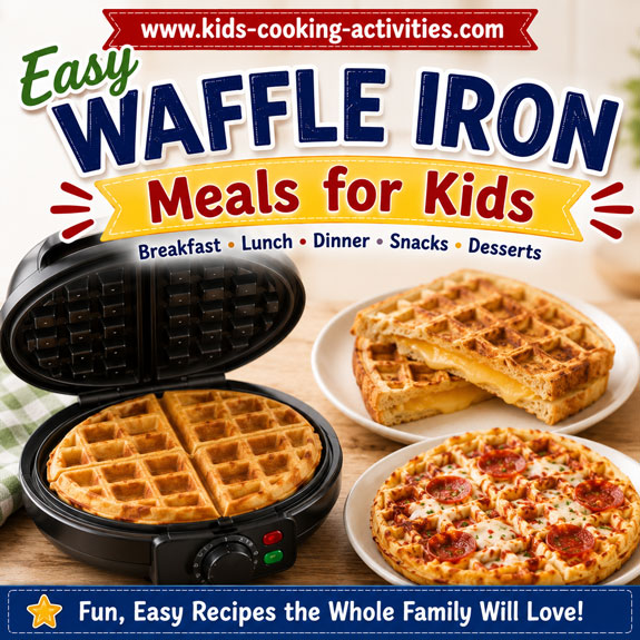 Easy waffle iron meals for kids