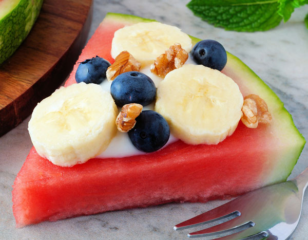 watermelon slice snack