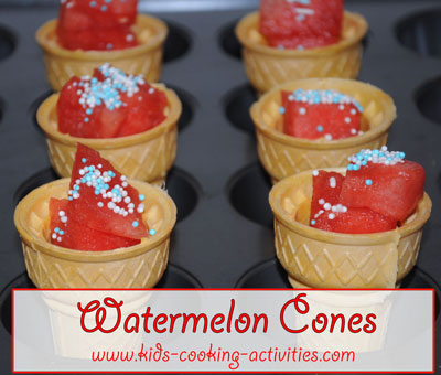 watermelon cones