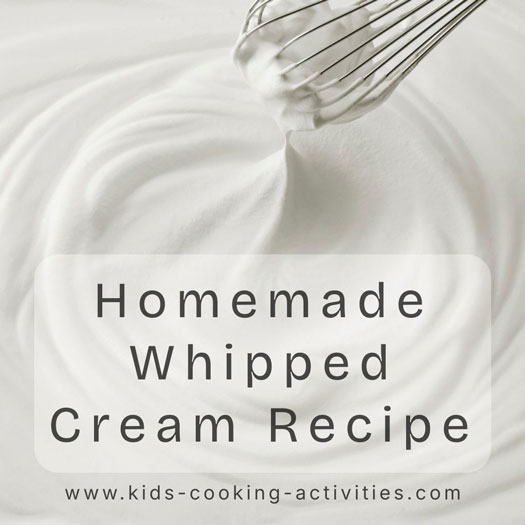 Homemade whipped cream in a bowl
