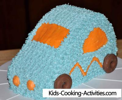 Blue Car Cake - Kamara Cakes