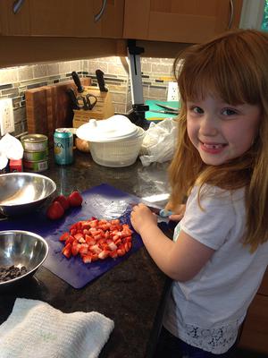 Cutting the Strawberries